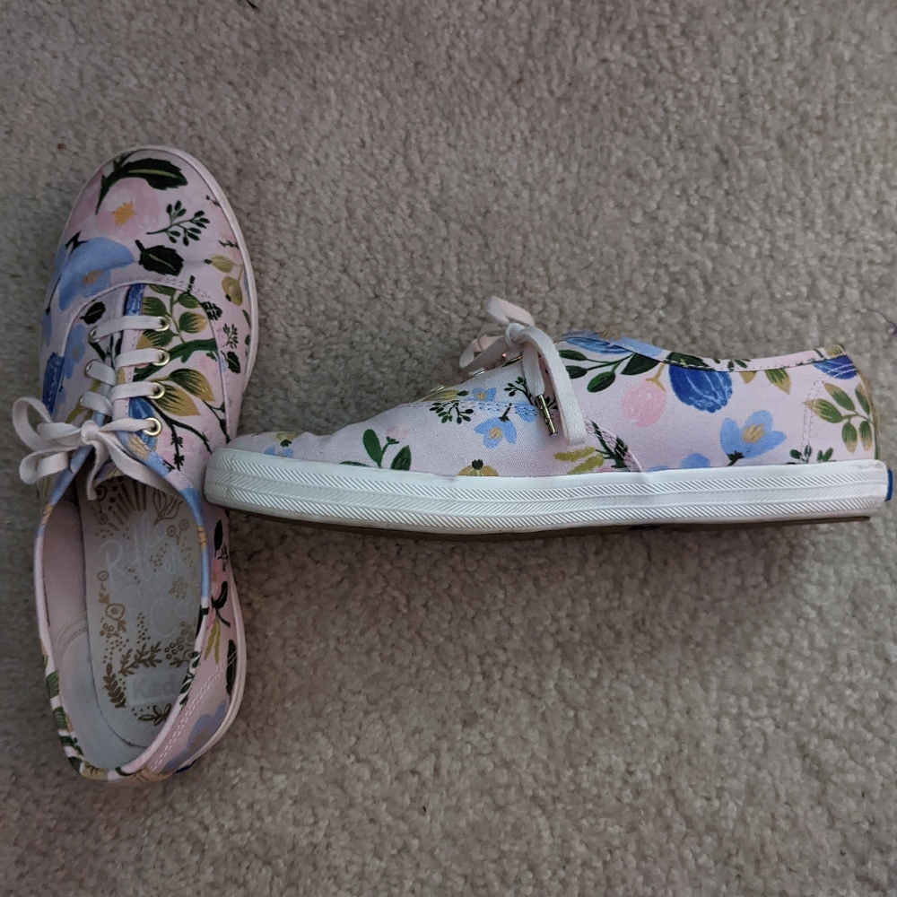 W 7.5 wide Keds x Rifle Paper Co. Floral sneakers